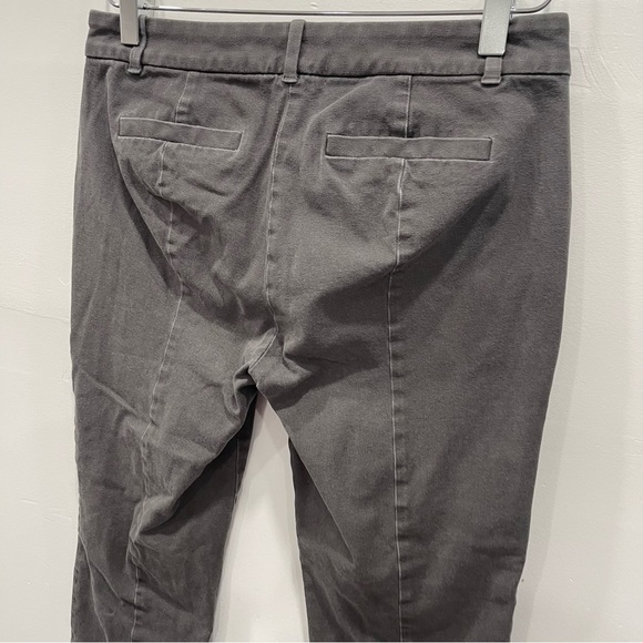 J. Crew Lexie Pants Stretch Cotton Grey Size 6 Regular - Picture 7 of 11